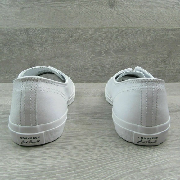 Converse Jack Purcell LEA OX White Leather Casual - Picture 7 of 8